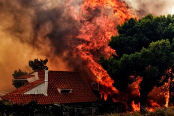 С греческого острова Эвбея эвакуируют людей из-за пожаров - «Новости туризма»