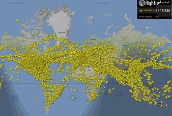 Число самолетов в небе в один день стало рекордным - «Новости туризма»