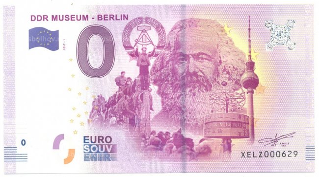 Сувенир года: в Германии туристы скупают нулевые евро с портретом Карла Маркса - «Новости»