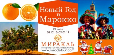 Встречаем новый год в Африке! В апельсиново-мандариновом раю – Марокко - «Новости Туризма»