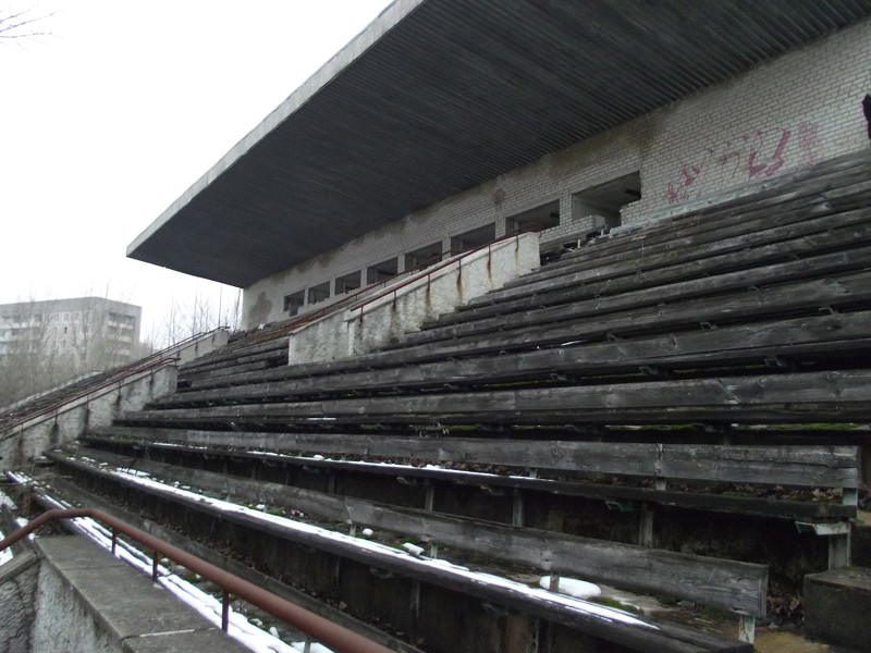 Чернобыль 30 лет спустя 2015. Стадион Припять.