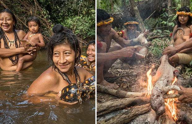 Жизнь амазонского племени на грани исчезновения (12 фото + 2 видео) - «Планета Земля»