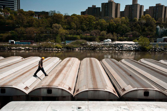Как умирают вагоны нью-йоркского метро (9 фото) - «Гиблые зоны»