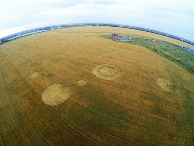 На поле в Тольятти появились очередные таинственные круги - «Круги на полях»