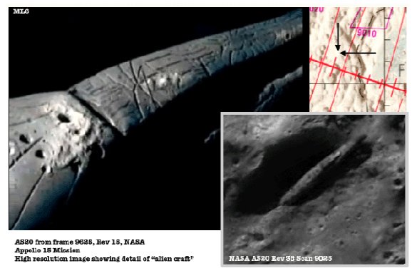 Инопланетный корабль на луне (9 фото + 1 Видео) - «Луна»