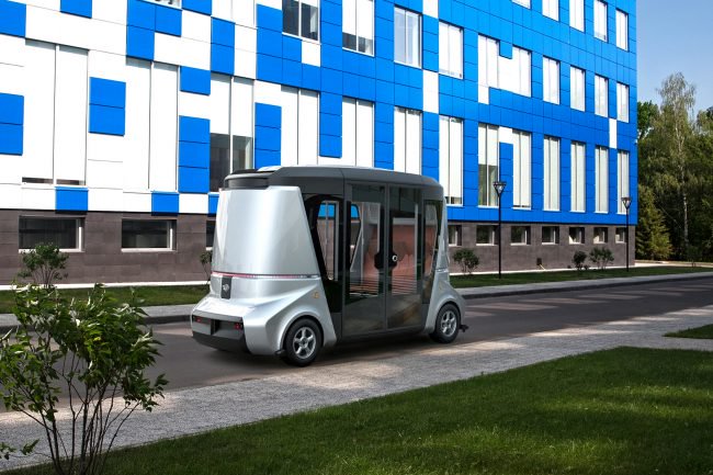 Российская компания Volgabus представила беспилотный модульный автобус (7 фото) - «Новые технологии»