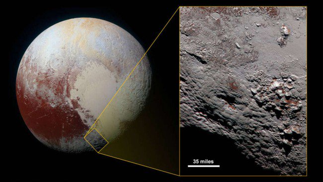 «Новые горизонты» передал фотографию ледяного вулкана на Плутоне (2 фото) - «Тайны Космоса»