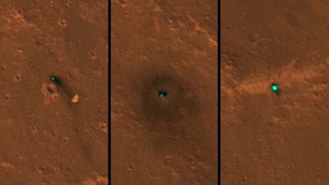 Марсианский аппарат InSight попал на первые снимки из космоса (4 фото) - «Тайны Космоса»