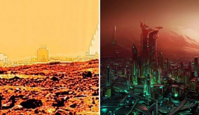 Уфолог обработал снимки Марса и увидел на них города (+Видео) - «Тайны Космоса»