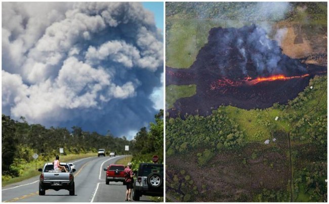 Из-за извержения вулкана на Гавайях объявлен красный уровень тревоги (18 фото + 1 видео) - «Катаклизмы»