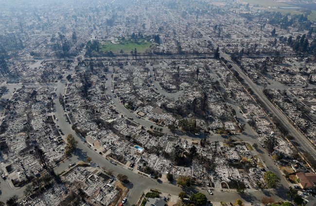 Сгоревший город в Калифорнии (10 фото) - «Катаклизмы»