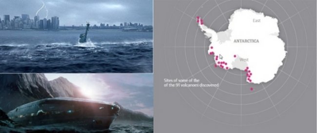 Вулканы Антарктиды грозят новым Всемирным потопом (3 фото) - «Катаклизмы»