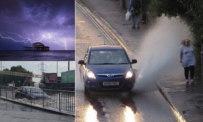 Британию смыло дождем (43 фото) - «Катаклизмы»