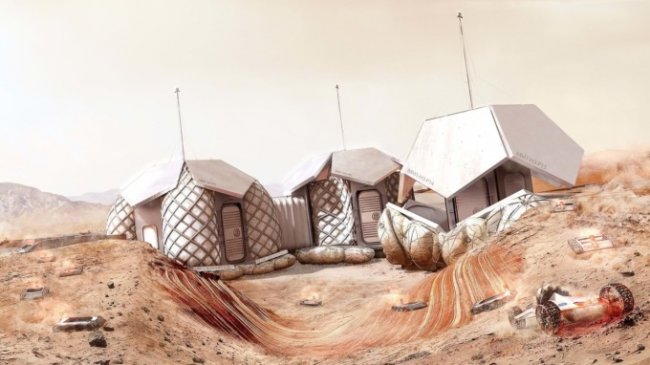 Концепт: исследовательское поселение на Марсе глазами британских архитекторов (5 фото) - «Тайны Космоса»