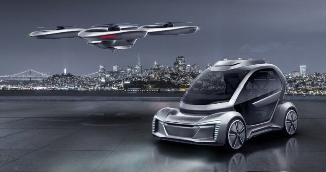 Летающий автомобиль Pop.Up Next: Audi в небе, Airbus на земле (19 фото + 1 видео) - «Новые технологии»