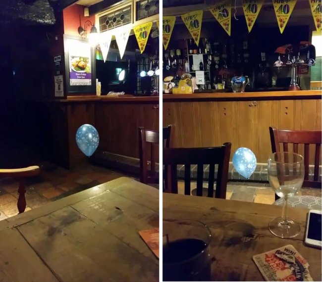В пабе Уэльса призрак ребенка играл с воздушным шариком (2 фото + видео) - «Призраки»