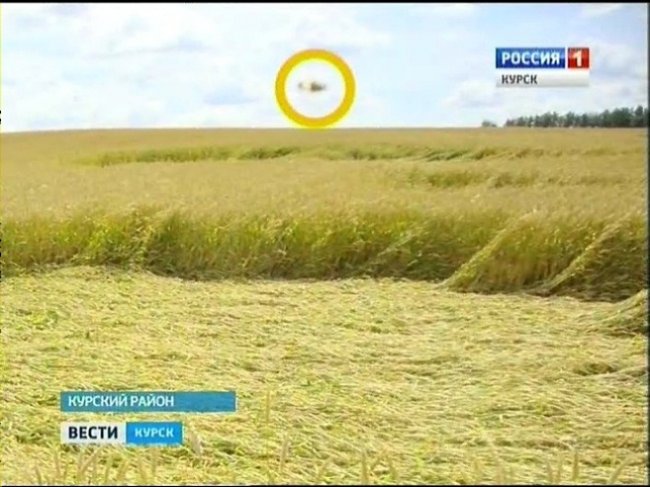 Необычные узоры на полях Курской области (3 фото) - «Круги на полях»