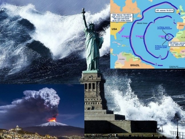 Пророчество о мегацунами, которое уничтожит США, начинает сбываться? (2 фото) - «Предсказания»