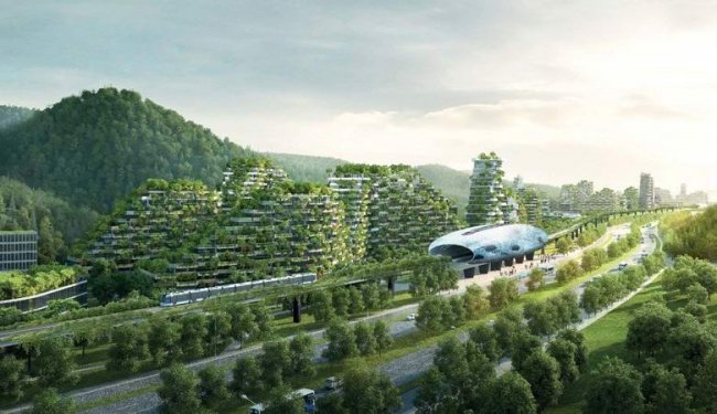 Китайцы строят уникальный «лесной» мегаполис (5 фото) - «Новые технологии»