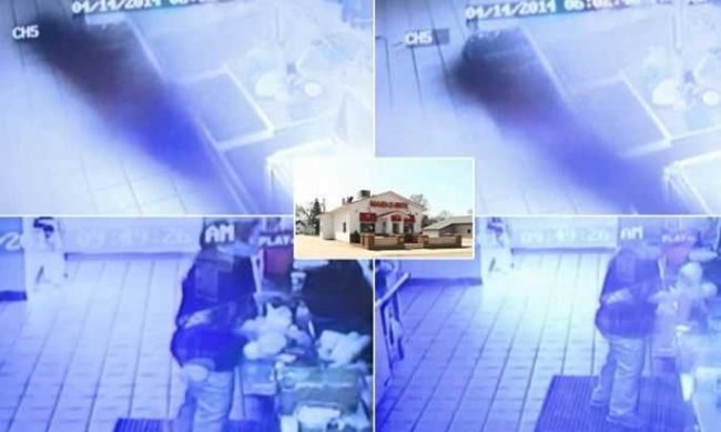 В ресторане засняли на камеру странную тень и заметили явление полтергейста (2 фото+видео) - «Призраки»