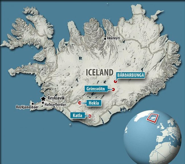 В Исландии может начаться извержение четырех вулканов (7 фото) - «Катаклизмы»