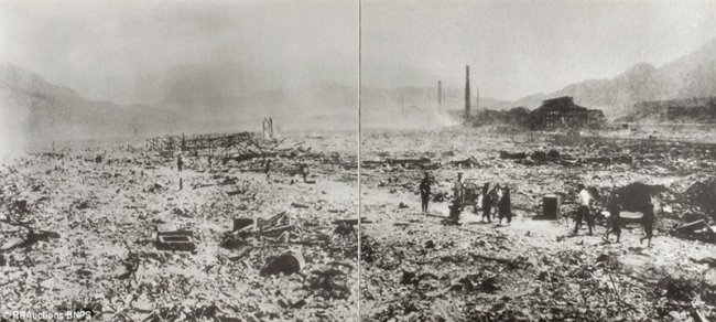 Конфискованные фотографии разрушенного ядерной бомбой Нагасаки (13 фото) - «Катаклизмы»