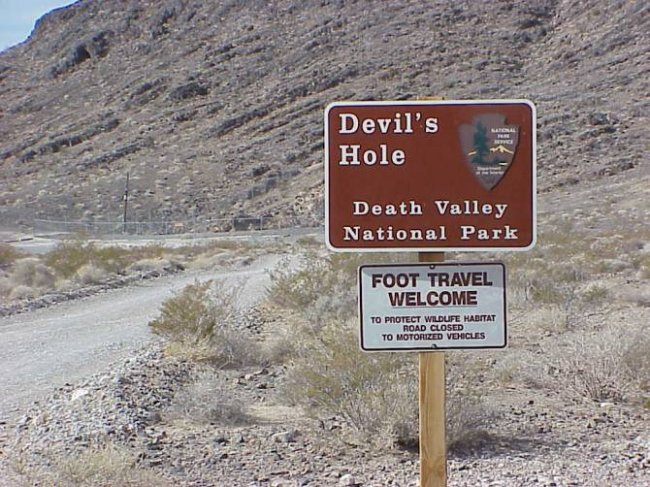 Дыра Дьявола в Долине Смерти (3 фото) - «Аномальные зоны»