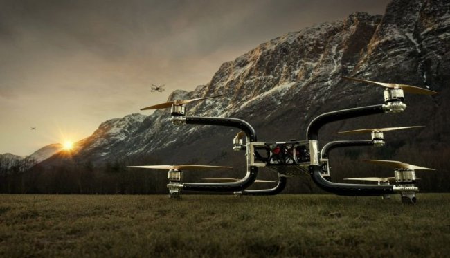 Новый норвежский дрон способен с лёгкостью транспортировать людей (+видео) - «Новые технологии»