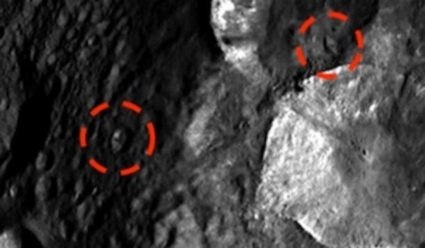 На поверхности астероида разглядели два ромбовидных объекта (5 фото) - «Тайны Космоса»