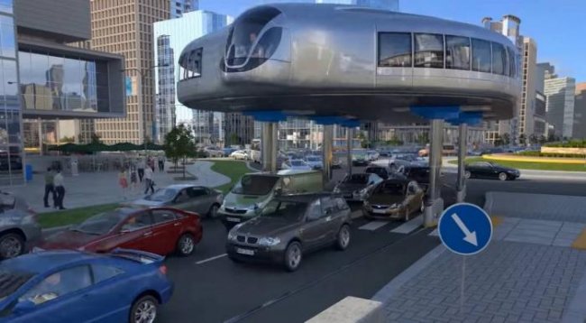 Футуристический автобус перешагивает пробки и приседает под мостами (3 фото + видео) - «Новые технологии»