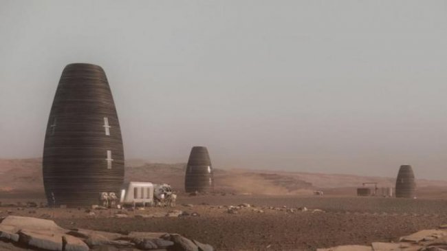 3D-печатные дома для жизни на Марсе (3 фото) - «Тайны Космоса»