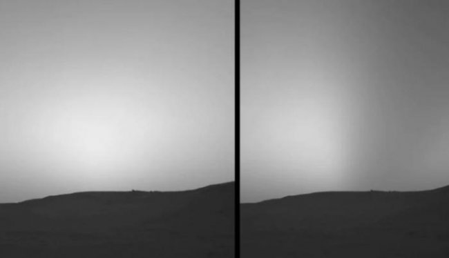 Аппарат «Кьюриосити» заснял солнечное затмение на Марсе (2 фото) - «Тайны Космоса»
