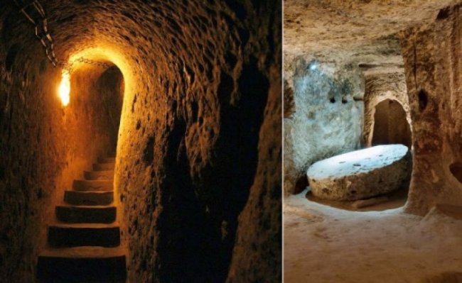 Подземные пещеры Деринкую в Турции вмещали 20.000 человек (10 фото) - «Загадочные Сооружения»