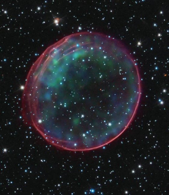 Остаток сверхновой SNR 0509-67.5 расширяется со скоростью 6100 километров в секунду - «Процесс познания»